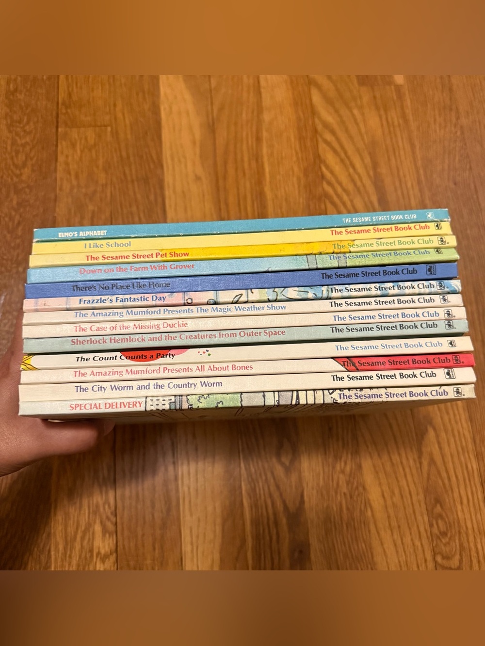 Lot of  13 Vintage 90s THE SESAME STREET Book Club Hardcover Books